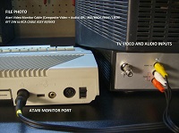 Atari Color A/V Video Cable (Composite Video + Audio)